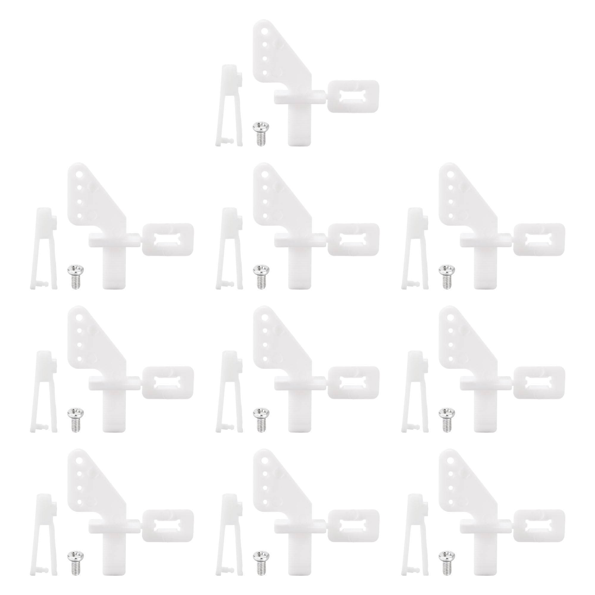 Sourcing Map 10 Pcs Tiges De Poussée 1.2mm X 180mm + 10 Klaxons Nylon 4 Trous Pour RC Avion