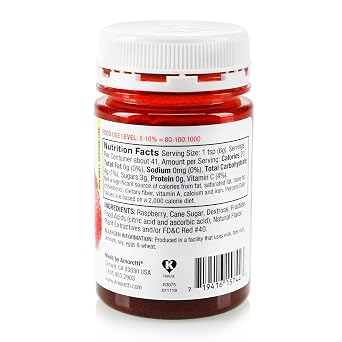 Amoretti - Raspberry Marbleizing Swirl 8 oz, Drizzle over Pancakes, Waffles, Pastries, Swirl Ribbons into Ice Creams, Cheesecakes, and Other Cold Desserts, Made of Real Fruit, No Preservatives