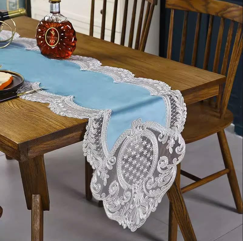 Chemin de table en mousseline blanche pour votre décoration de mariage