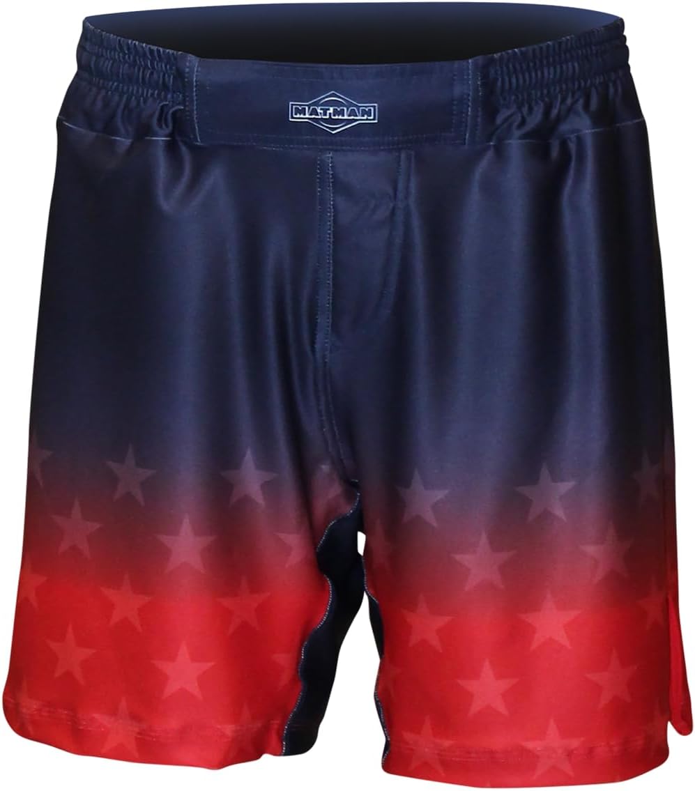Matman USA The U.S.A. Series Unisex MMA Wrestling Fight Shorts (US, Alpha, 3X-Large, Regular, Regular, Multicolor, The Glory)