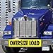 VULCAN Oversize Load Banner with Heavy Duty Metal Hooks - 2 Pack - Stretch Cord Mesh - 18 Inch x 84 Inch