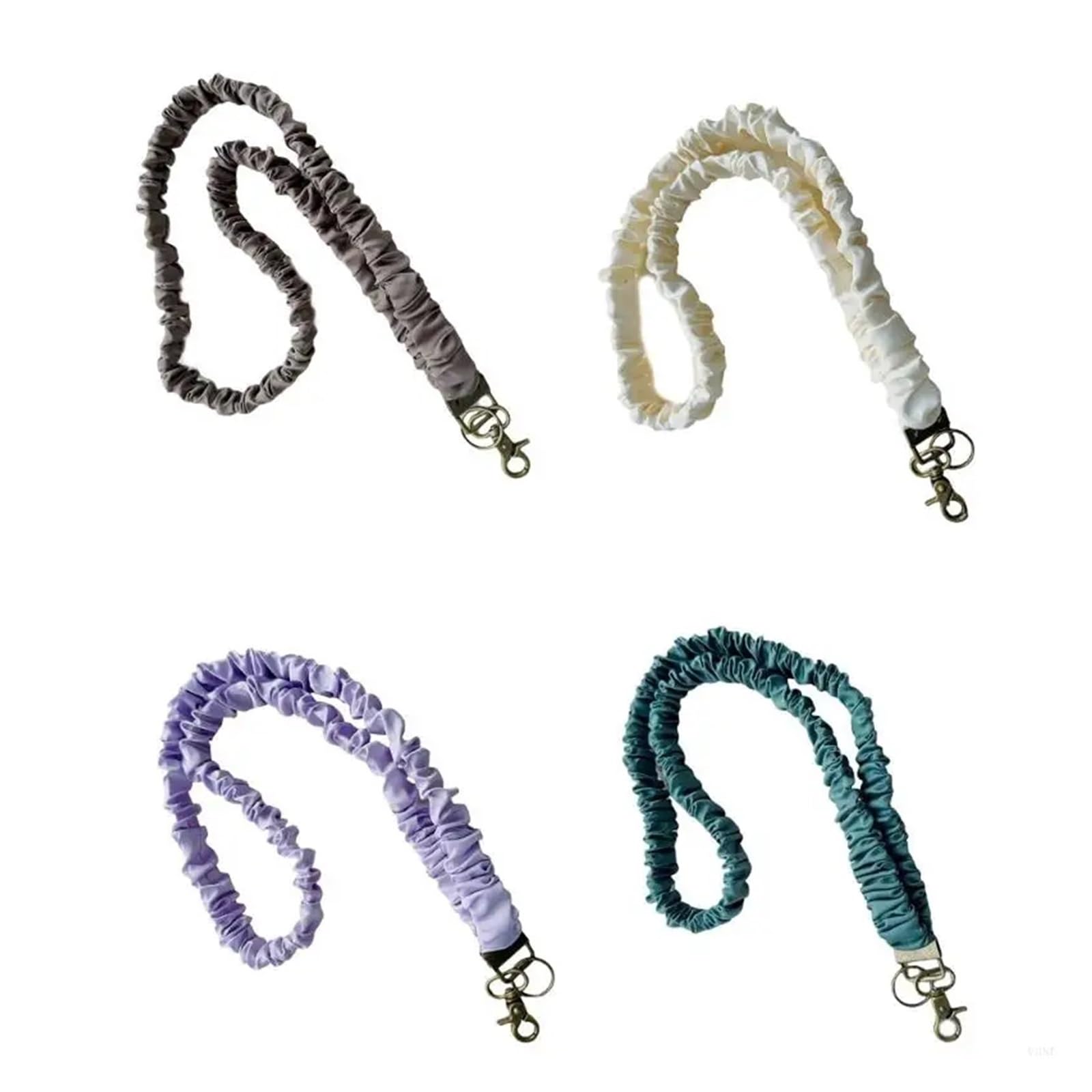 Lot de 10 cordons pour porte-badge, tour de cou élastique léger