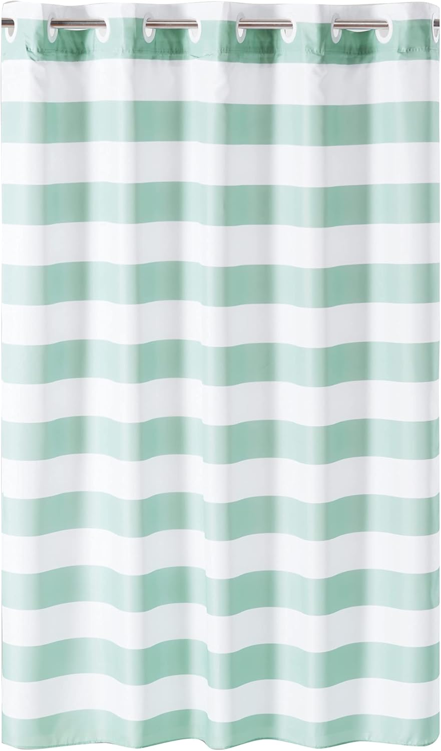 Hookless Cabana Stripe Shower Curtain with Peva Liner, 71