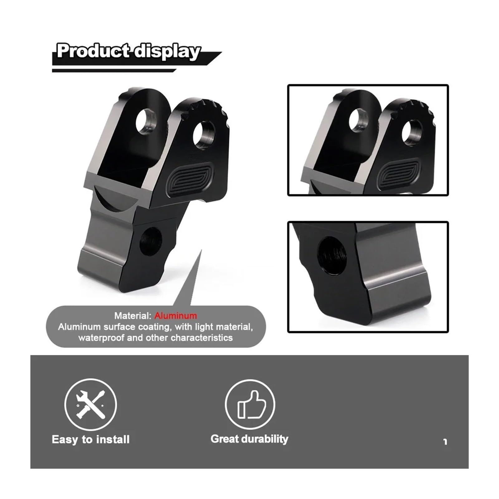 Kit de Enlace de Descenso Compatible con VERSYS 650 2016 2017 2018 2019 2020 2021 2022 2023 Suspensión de caída de palanquilla Inferior Trasera de Motocicleta