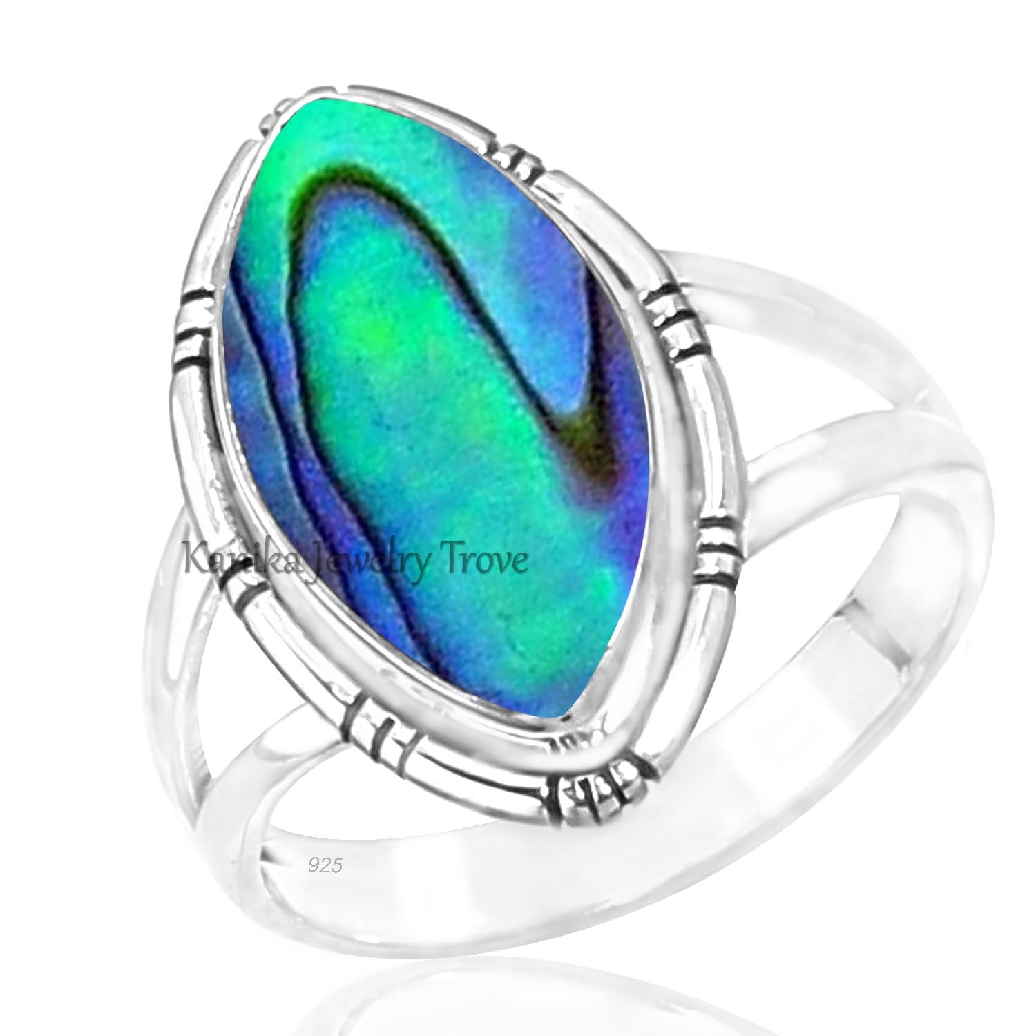 Bumble Bee Jasper Natural Gemstone Solid Sterling Silver Handmade Jewelry Ring Gift