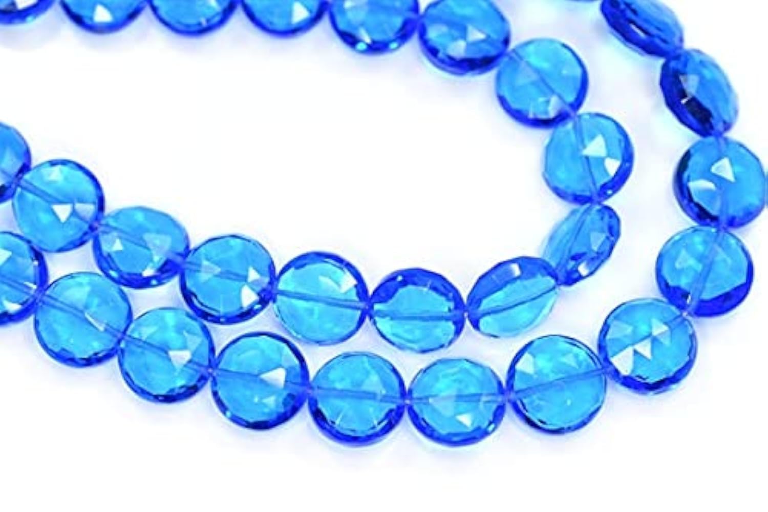 Perles quartz bleu néon facettées pour concevoir un cadeau personnalisé et inoubliable