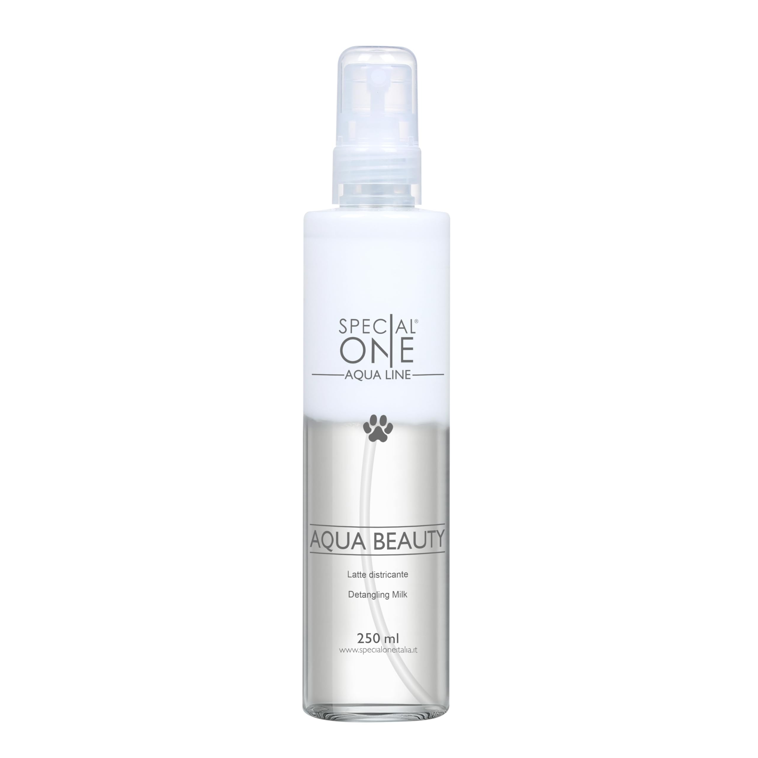 SPECIAL ONE - AQUA BEAUTY Latte Districante Sciogli Nodi Professionale con Estratti di Orchidea e Tulipano Africano - Protegge, Nutre e Rende il Pelo Morbido, Luminoso e Facile da Gestire - 250 ml