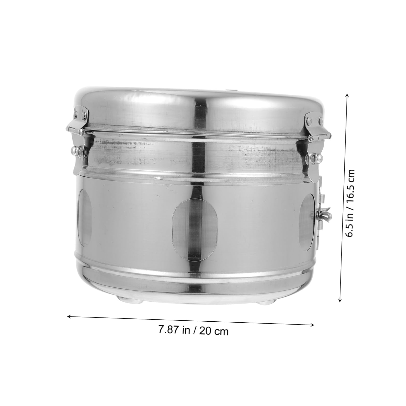 Tarro de Aderezo de Acero Inoxidable 304 para Clínicas y Salones | 1 Recipiente Multiusos, Plata, Buen Sellado, para Vendajes y Bolas de Algodón