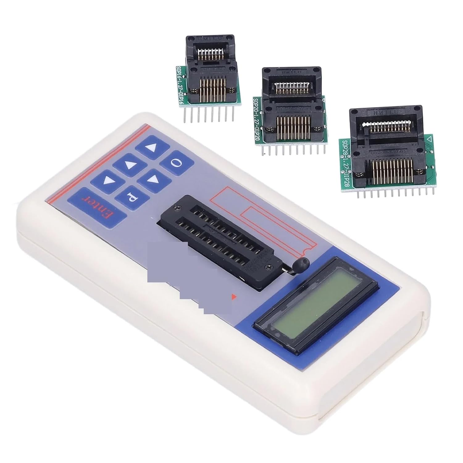 Integrated Circuit Tester IC Transistor Meter with 5V 3.3V AUTO Modes Transistor Tester for Microelectronics Engineers(with Terminal)