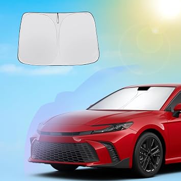 SXCY for 2025 2026 Toyota Camry Windshield Sunshade for 2025 2026 Toyota Camry Accessories 2026 Camry Sunshade Foldable Sun Shield 2025 2026Camry LE/SE/XSE/XLE Sun Shade Block UV Rays