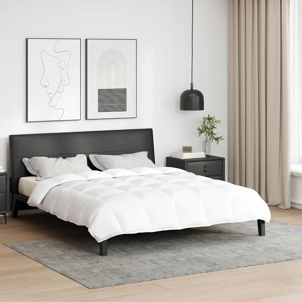 Kołdra 200 x 200 cm, biała, oddychająca kołdra z wypełnieniem z pierza