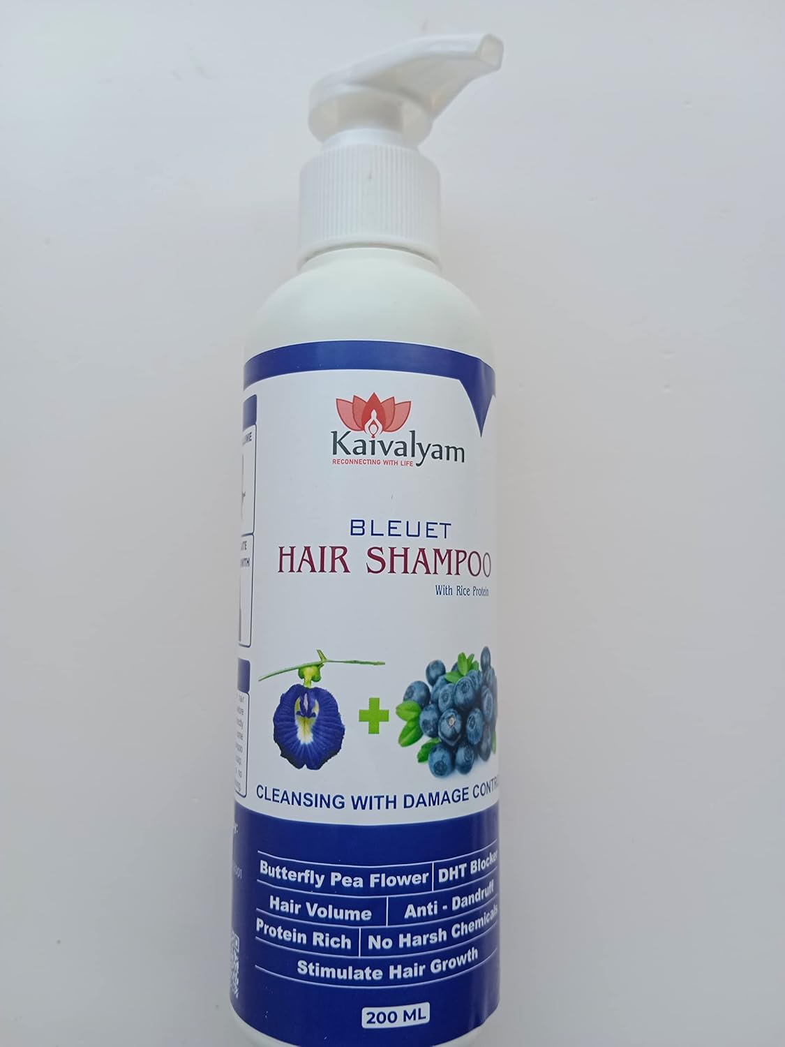 Buy Kaivalyam Blueberry & Butterfly Pea Flower Shampoo Bleuet 200 m, Hair Growth Hair Volume