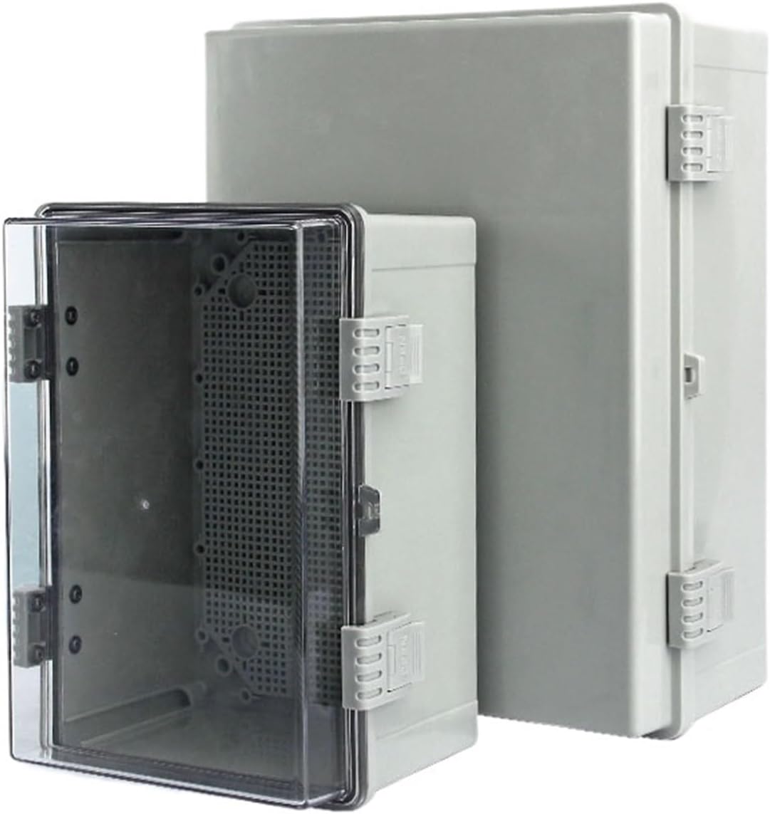 ジャンクションボックス IP66 ABS PC ヒンジ付きプラスチックエンクロージャ 電源電気接続ボックス 屋外用プラスチックボック