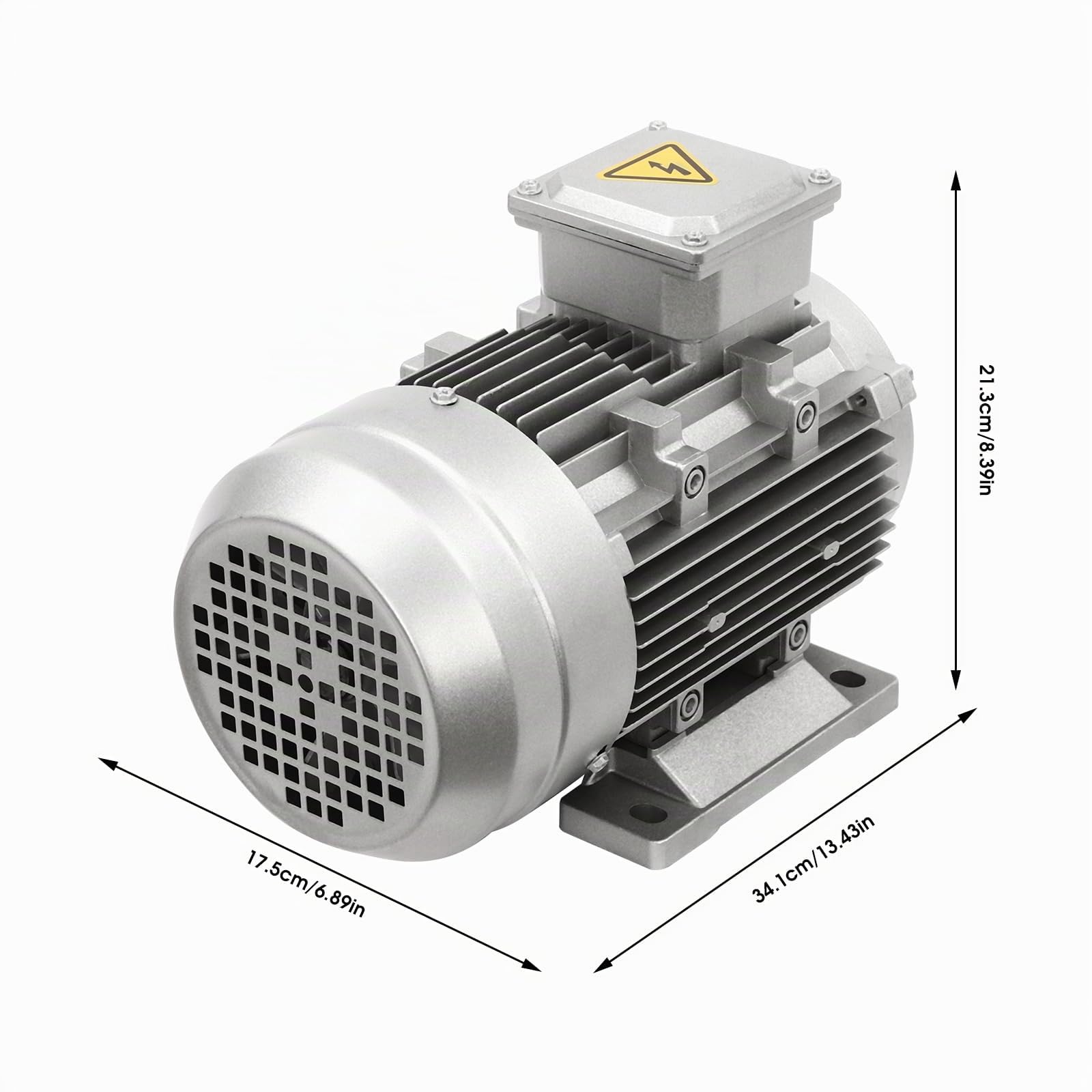 Moteur électrique 1,5 kW 1405 tr/min Moteur 3 phases 19 mm Moteur électrique professionnel en cuivre 380 V 50 Hz