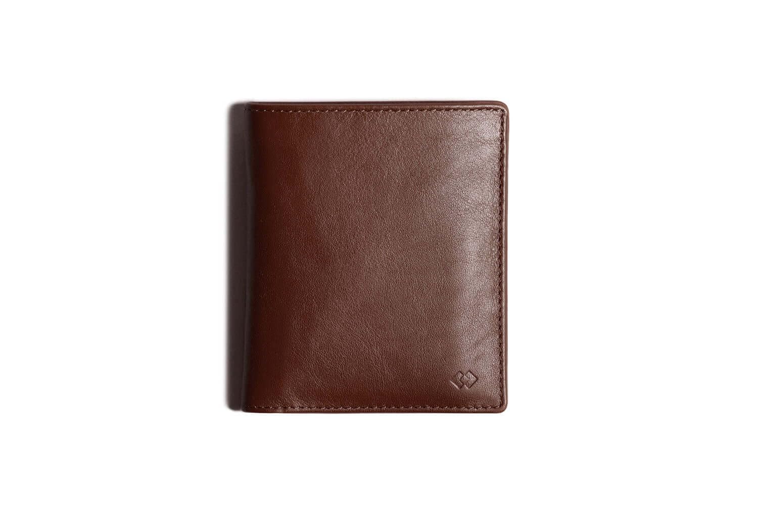Harber London - Portafoglio bifold in pelle con protezione RFID, per 18 carte di credito e banconote, con tasca portamonete | Marrone scuro | Fatto a mano