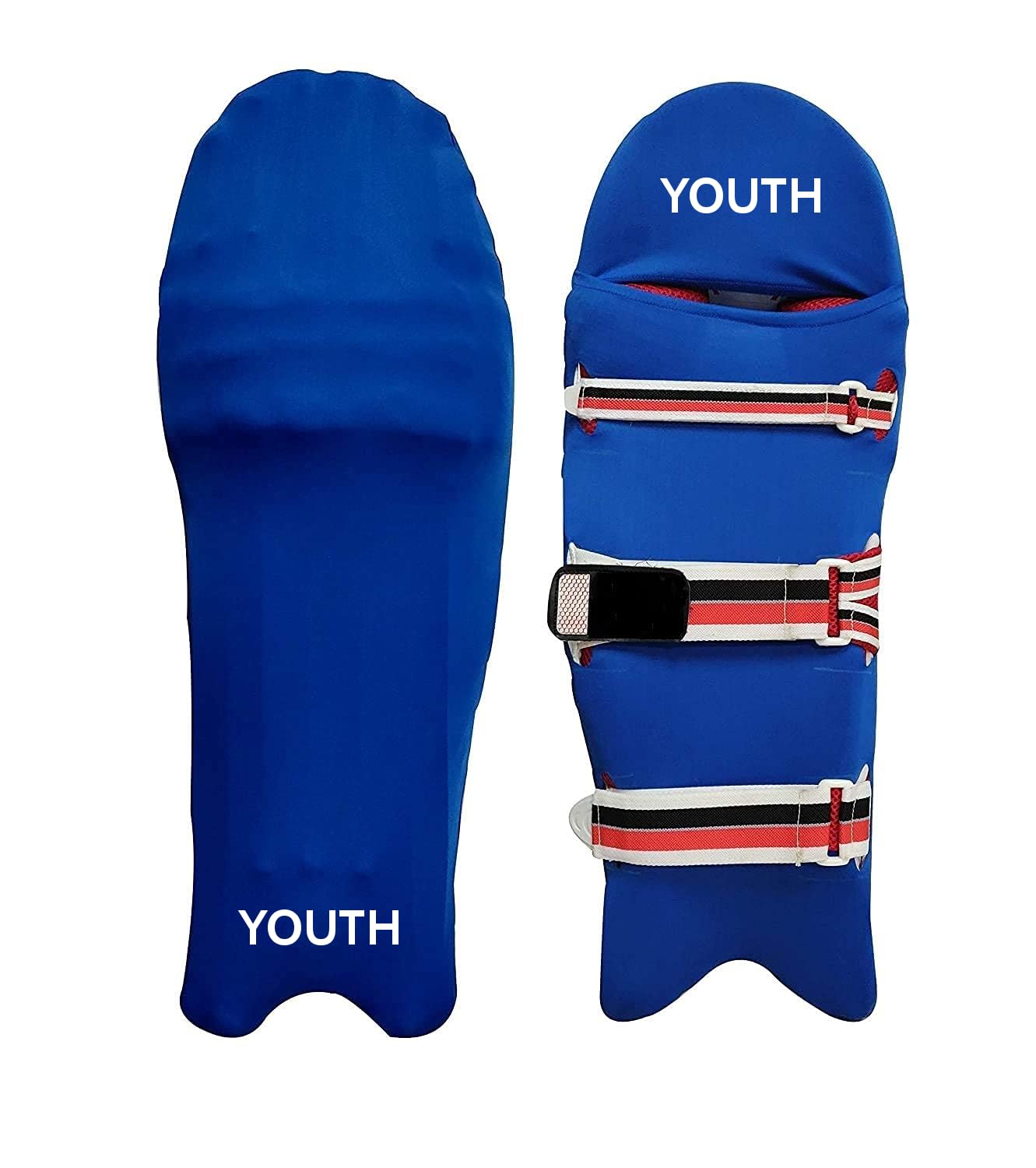 Raizex® Cricket Leg Guard Pad Skin Covers/ Outer Skin, Batting Pads Cover || Suitable Age for 12-16 Years || 1 Pair Royal Blue (Size-Youth)-picture-23