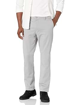 IZOD Men's SALTWATER FF CHINO PANT Pants, -cinder block, 34W