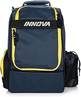 Innova Adventure Pack Disc Golf Backpack 2023 - Holds 25 Discs, Includes Mini Marker - Lightweight Blue Bag