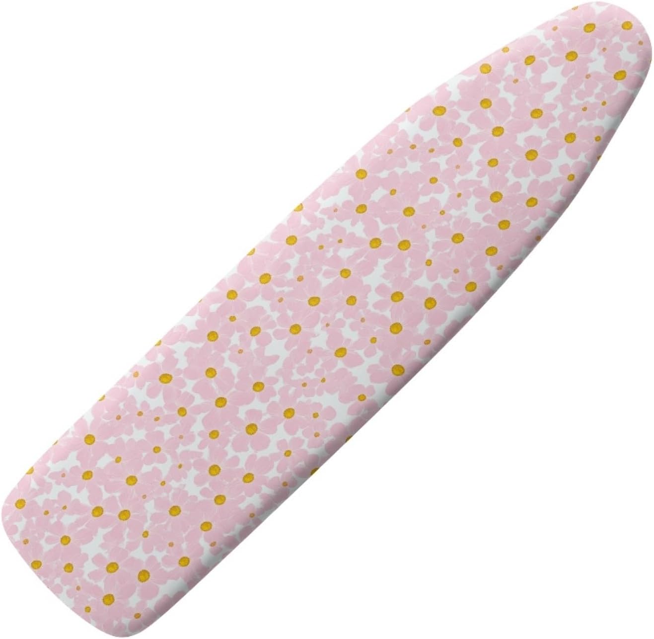 Large Ironing Board Cover and Pad 59x19 Pink Little Flower Iron Table Cover with Padding,Extra Wide,Resist Scorching and Staining,Heatproof,Adjustable Fastener Durable Stain