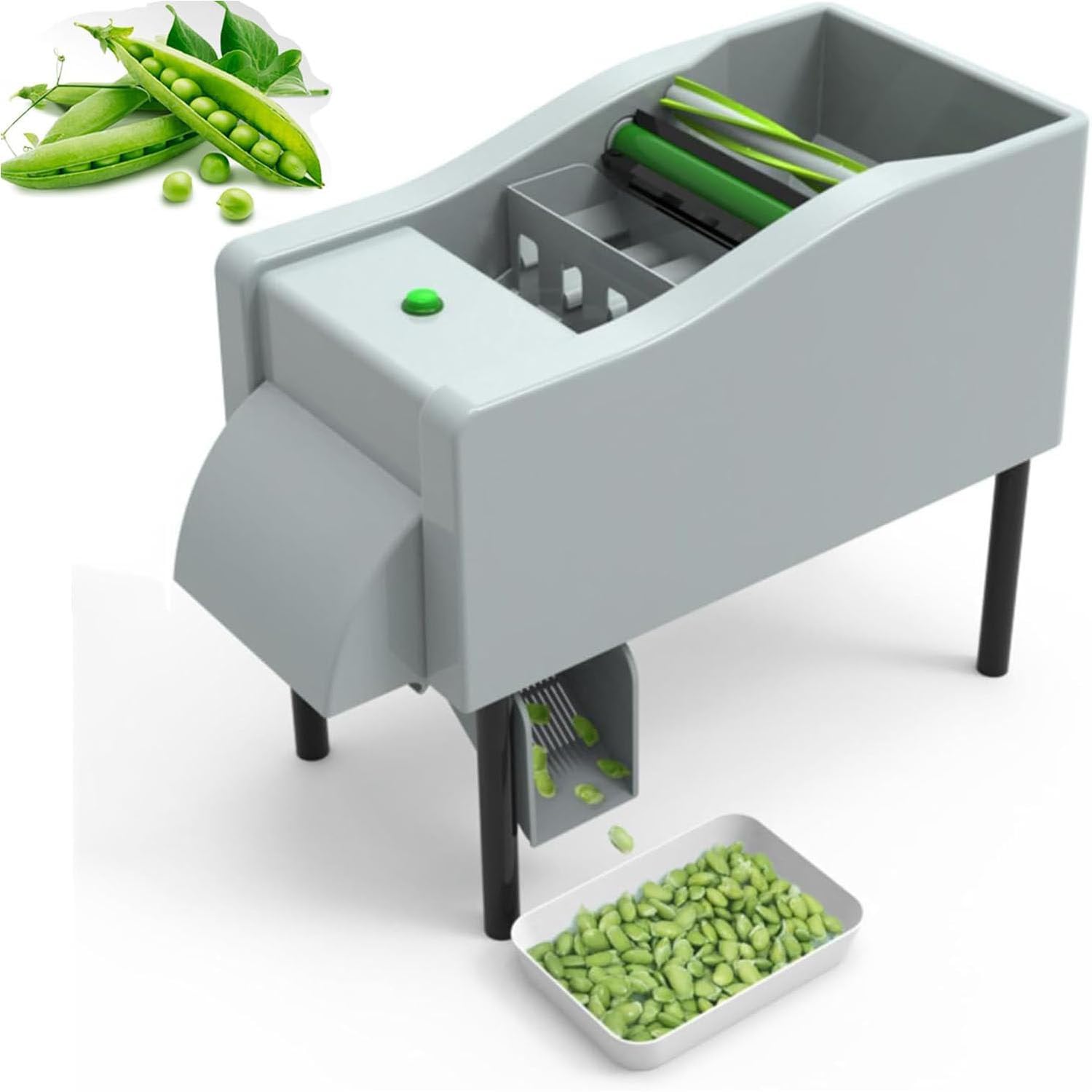 Automatische kommerzielle Bohnenschale, Sojabohnenschälschälmaschine, 25–40 kg/Stunde Schaleneffizienz, einfach zu bedienen für Sojabohnen, schwarze Bohnen