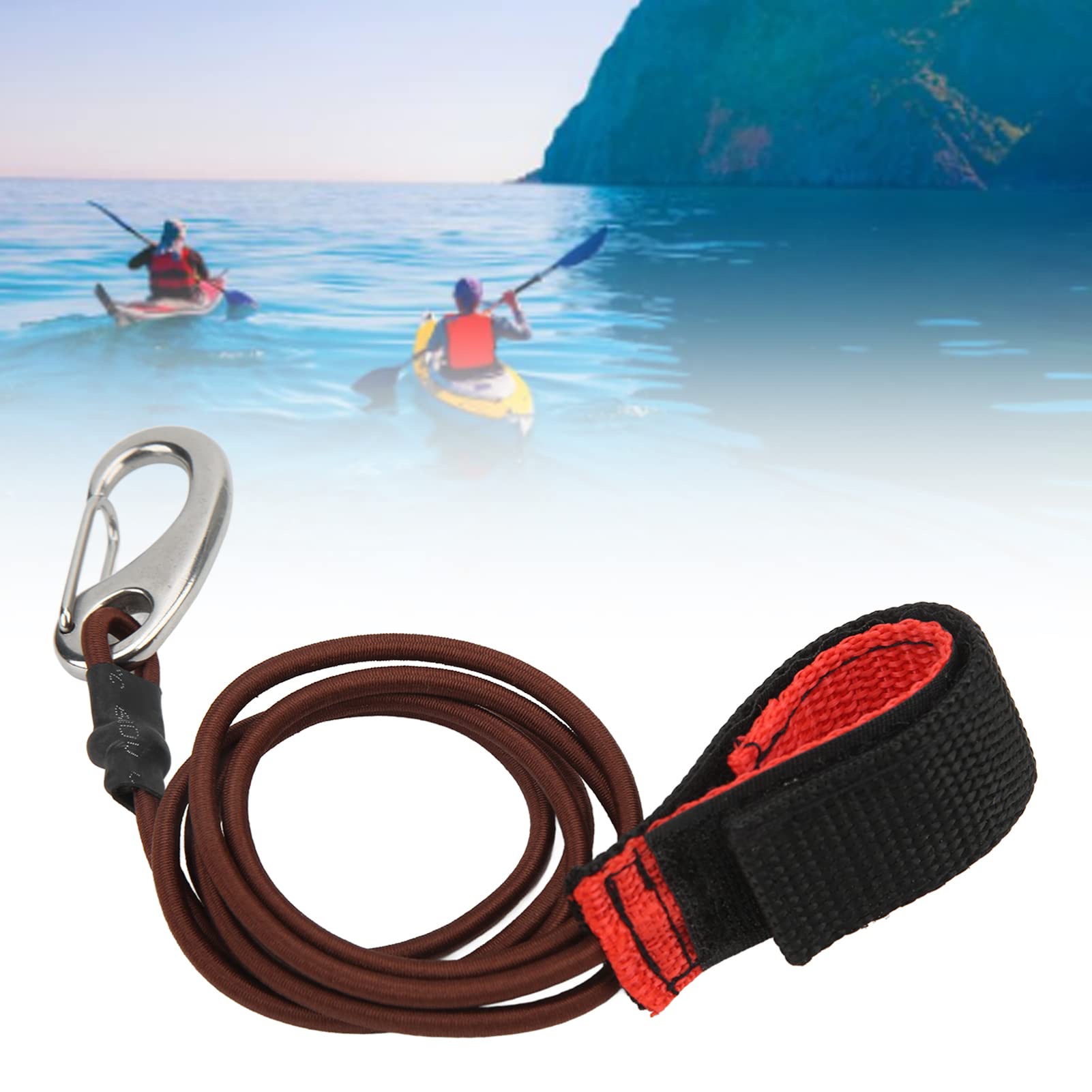 2 Guinzagli Per Kayak - Sicurezza Per Pagaie E Canna Da Pesca, Tessuto Oxford, Estendibile Da 95 A 150cm - Foto 11