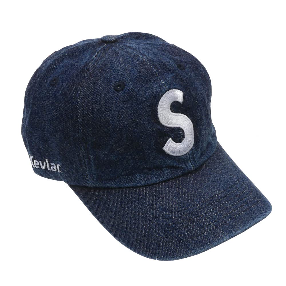 帽子 SUPREME KEVLAR DENIM S-LOGO 6-PANEL CAP Supreme Kevlar™ Denim S Logo 6-Panel (SS22) - $54