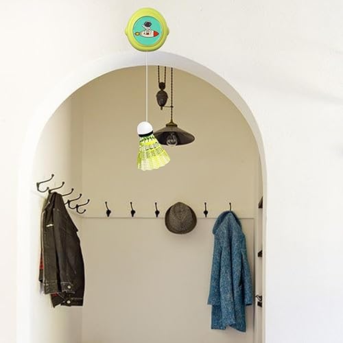 Miniatura 7 de Colaxi Entrenador de bádminton colgante para un solo jugador, práctica para marco de puerta, niños y adultos, entrenamiento de bádminton para juegos