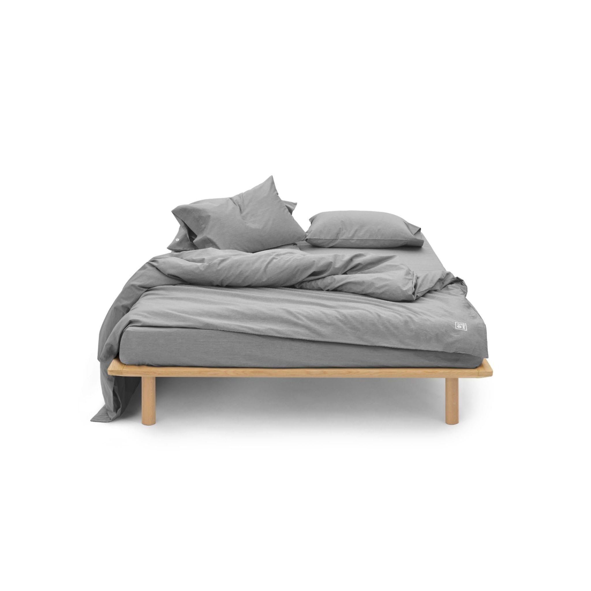 AIZOME Bedsheet Set Made from 100 GOTS Organic Cotton Non-Toxic Plant-Dyed Synthetic Free No Petrochemicals Breathable Hypoallergenic for