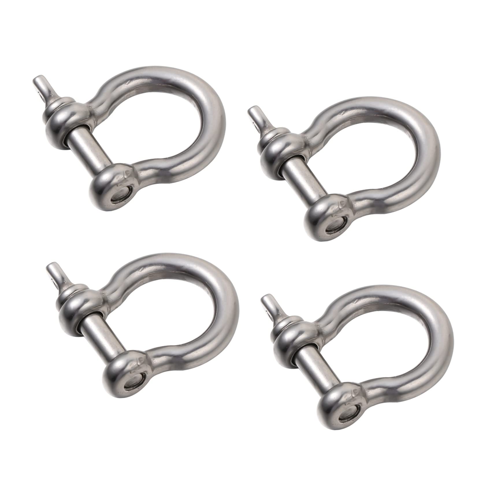 GRIRIW D-Ring Shackles in Horseshoe Shape 4pcs Stainless Steel Shackles for Long-Lasting Use