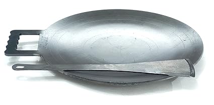 NAAYAGI Brand - Traditional SOUTHINDIAN Iron TAWA - CONCAVE Design - 12 INCH Diameter / Handle Extra ( Black )