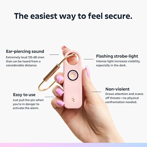 Miniatura 5 de VOLTEK Personal Alarm Kit (Black) Women's Self-Defense Self-Defense Mini Self-Defense Alarm Key Ring + Personal Emergency Whistle Powerful Siren