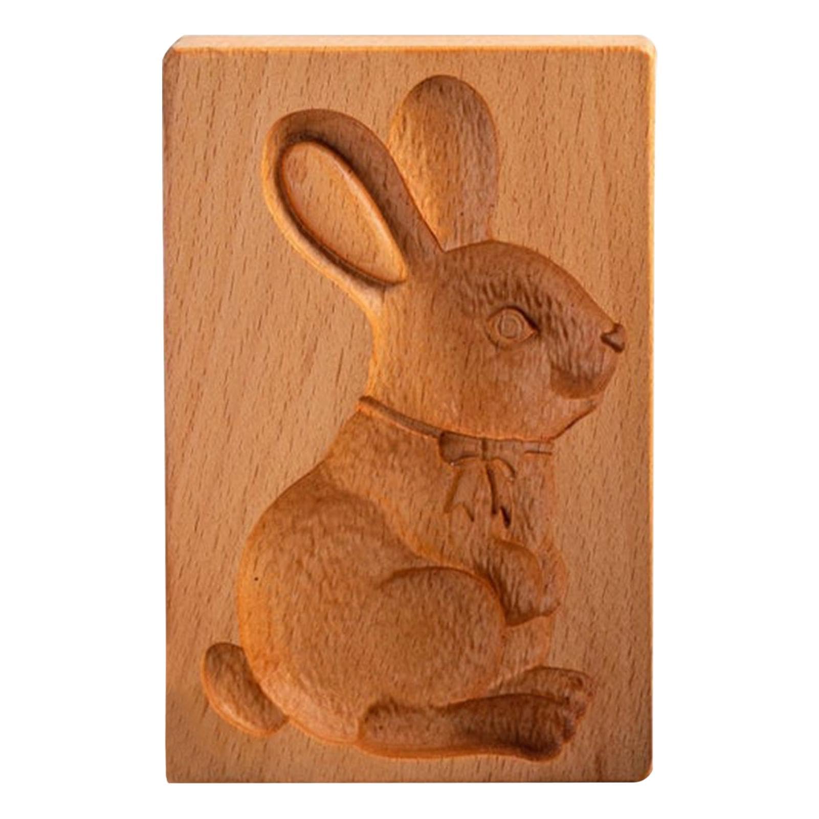 Moldes de madera for galletas, cortador, prensa en relieve for y pasteles 3D, sello for jengibre, herramienta for hornear, flor rosa ，Cortadores de galletas