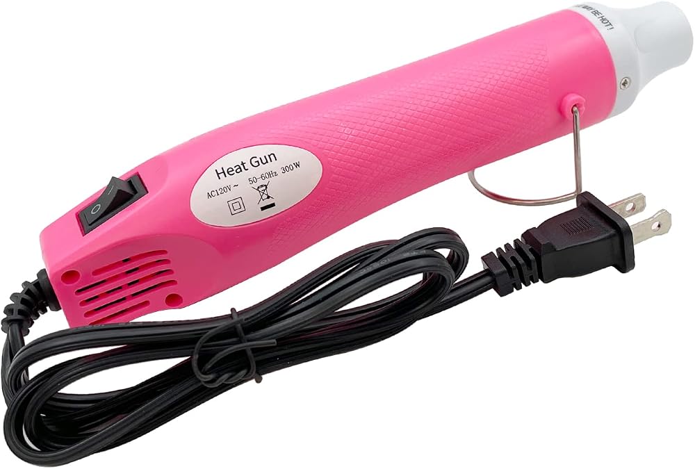 Heat Gun, Mini Hot Air Gun for DIY Crafts Portable Heat Air Gun Tool for Embossing Shrink Wrapping Drying Paint