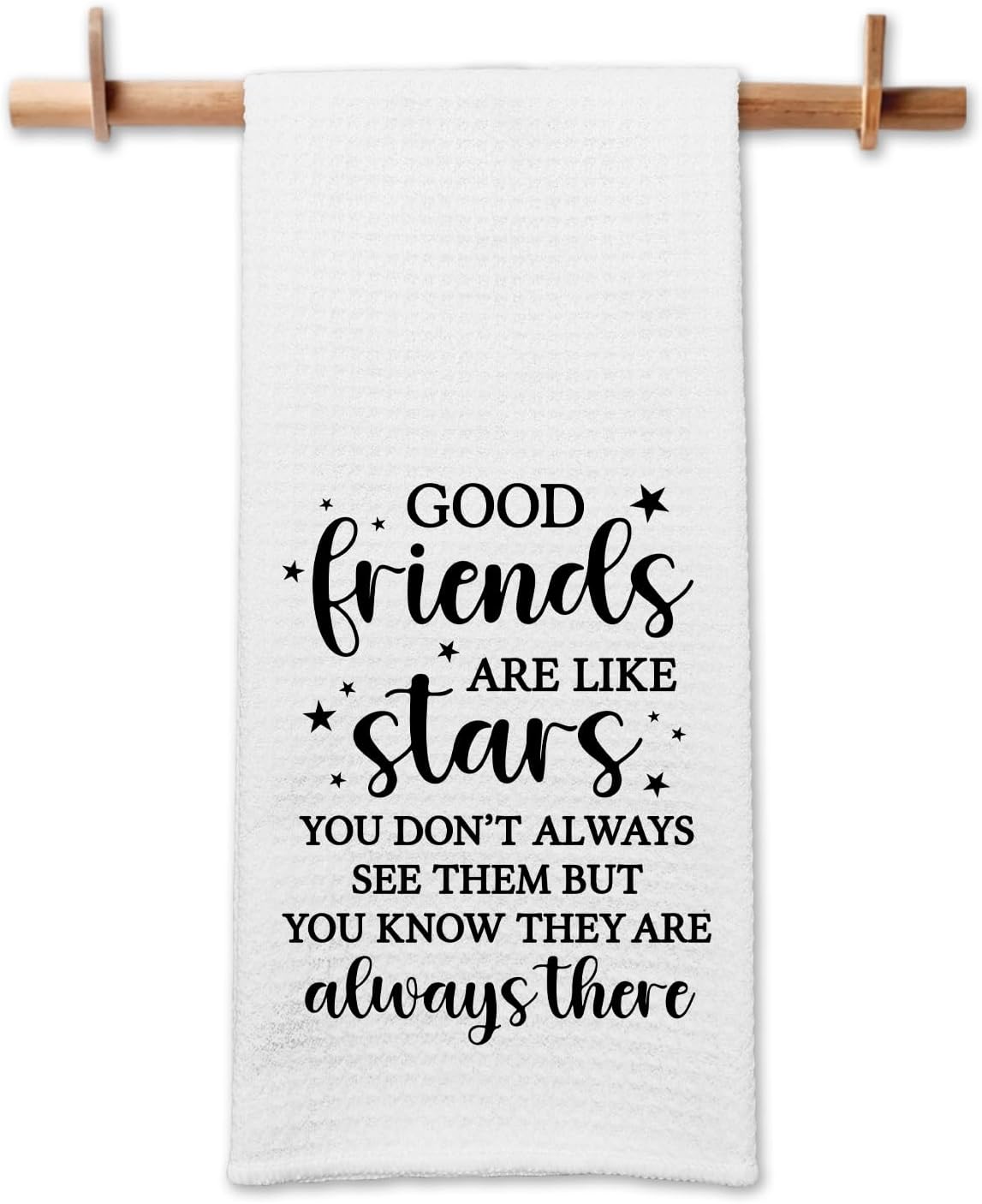 Funny Kitchen Towels for Friends, Good Friends are Like Stars Dishcloths, Friendship Gifts for Women, Good Friends Tea Towels for Kitchen Decor, Sweet Housewarming Gifts for Sister Bestie