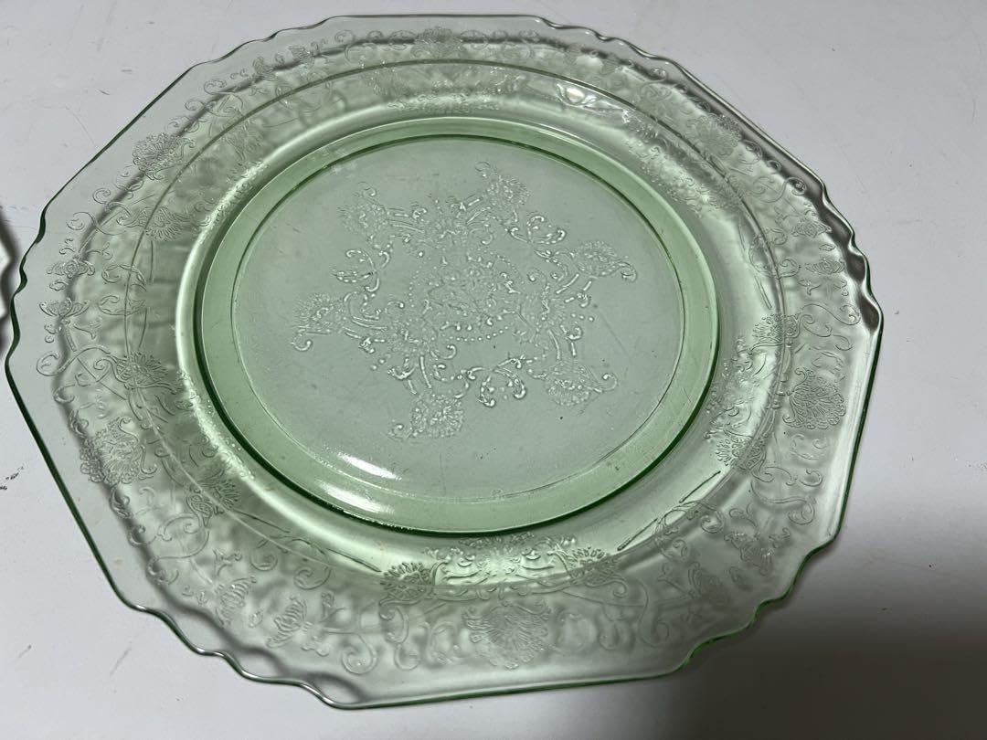 ウランガラス 11客　小皿 豆皿 レトロ　気泡 f030762e51dbc69e8838f5b7b192be