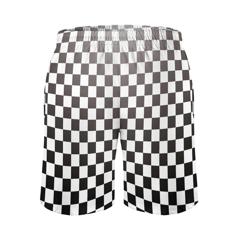 Amazon.com: Black White Racing Checkered Flag Men's Comfort