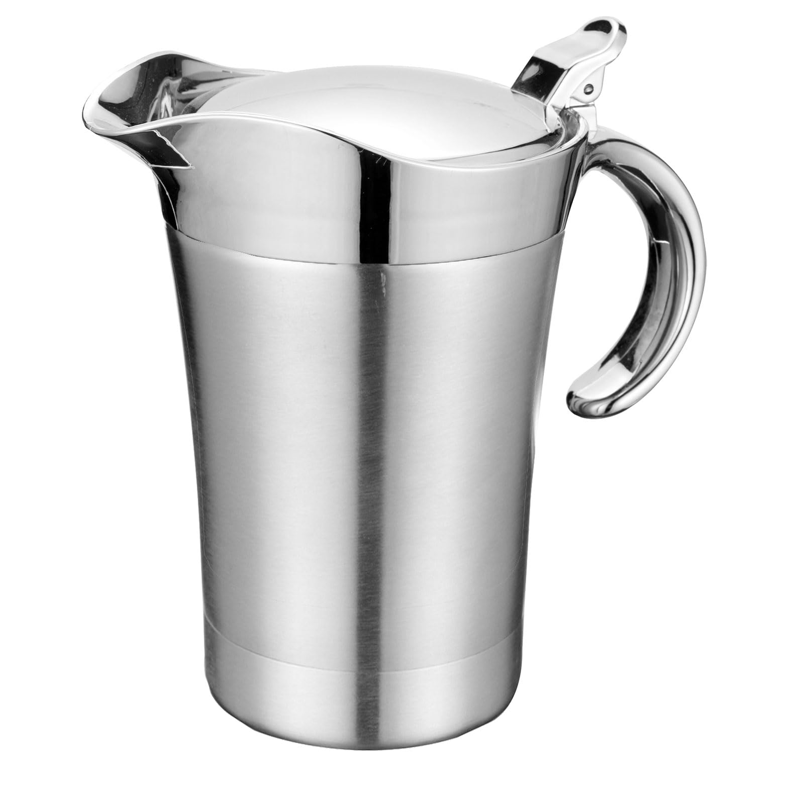 Buxuaaaa Thermal Insulated Gravy Pots Portable Stainless Steel Gravy Pots with Thermal Insulation for Kitchen Serving Insulated Serving