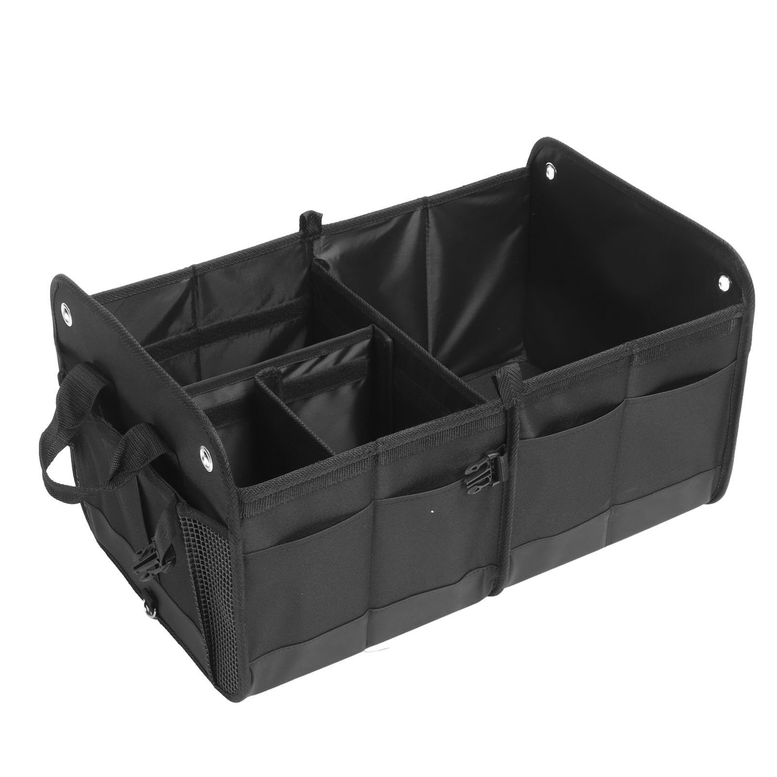 Organizzatore Pieghevole per Bagagliaio per Auto, Scatola di Immagazzinaggio Pieghevole Multifunzionale per SUV e Berlina, Tessuto Oxford 1680D, 1 unità