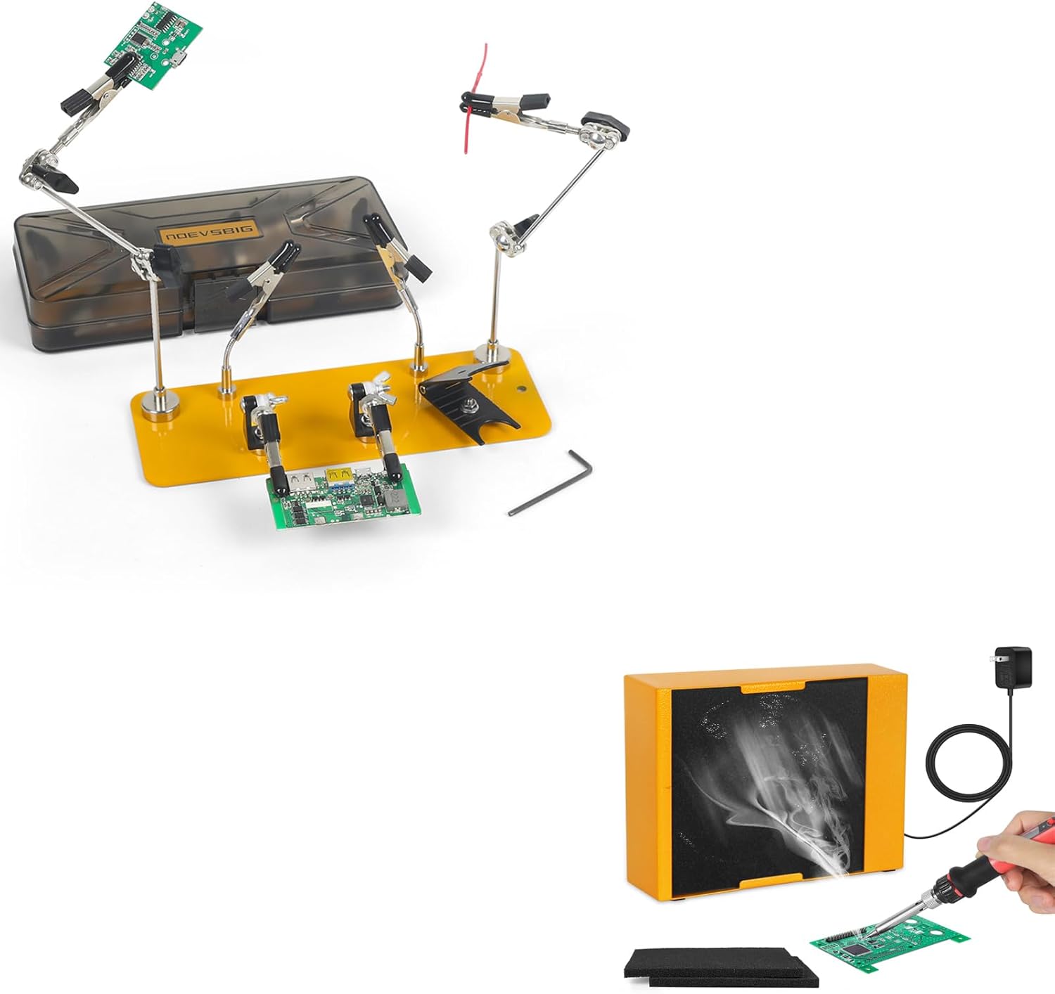 NOEVSBIG Helping Hands Soldering with Solder Fume Extractor