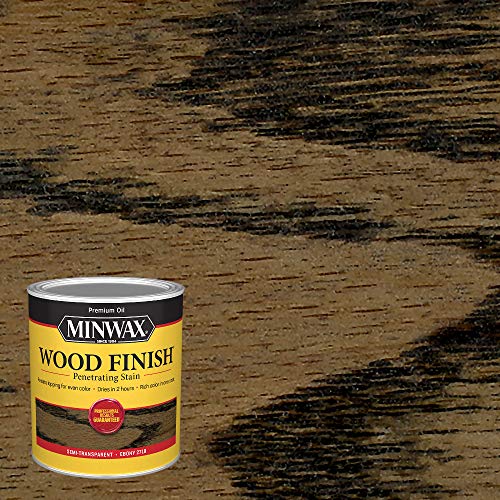 Image of Minwax 70013444 Wood Finish Penetrating Stain, Quart, Ebony