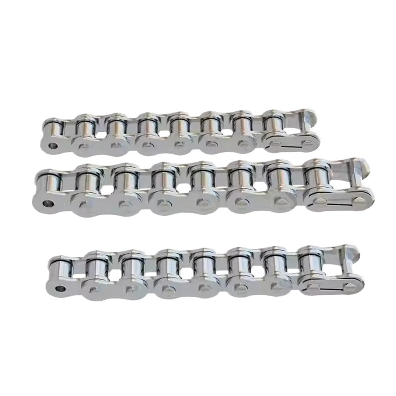 Rollenkette Aus Kohlenstoffstahl 1/1,5/5 Meter 04C-1 06B-1 08B-1 12A-1 201/304 Edelstahl-Kettenübertragung, kurze Teilung, Rollenkette, 6,35 mm–19,05 mm(08B-1-1Meter,304)