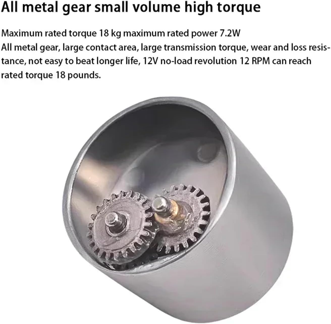 1pcs JGA25-2430 Micro DC Brushless Deceleration Motor Speed Regulation High Speed Motor 12v24v Super Long Life(Only The Motor,130RPM_12V)