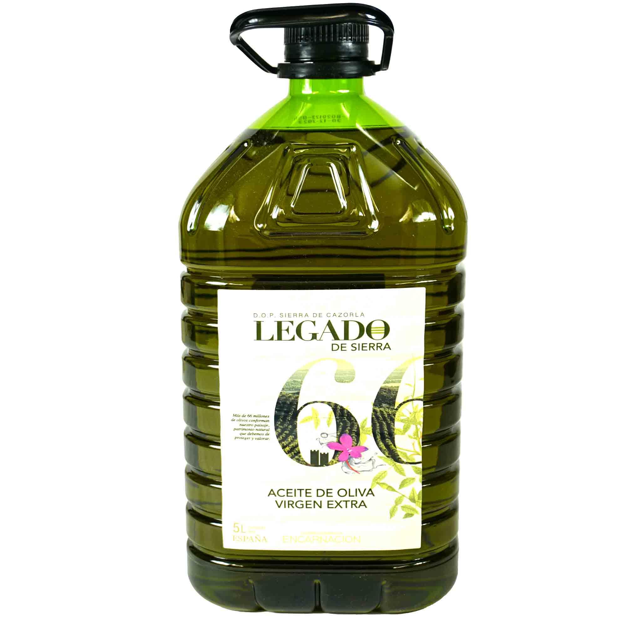 Oliwa z oliwek Extra Virgin Picual - Nazwa pochodzenia Sierra de Cazorla - Karafka 5L