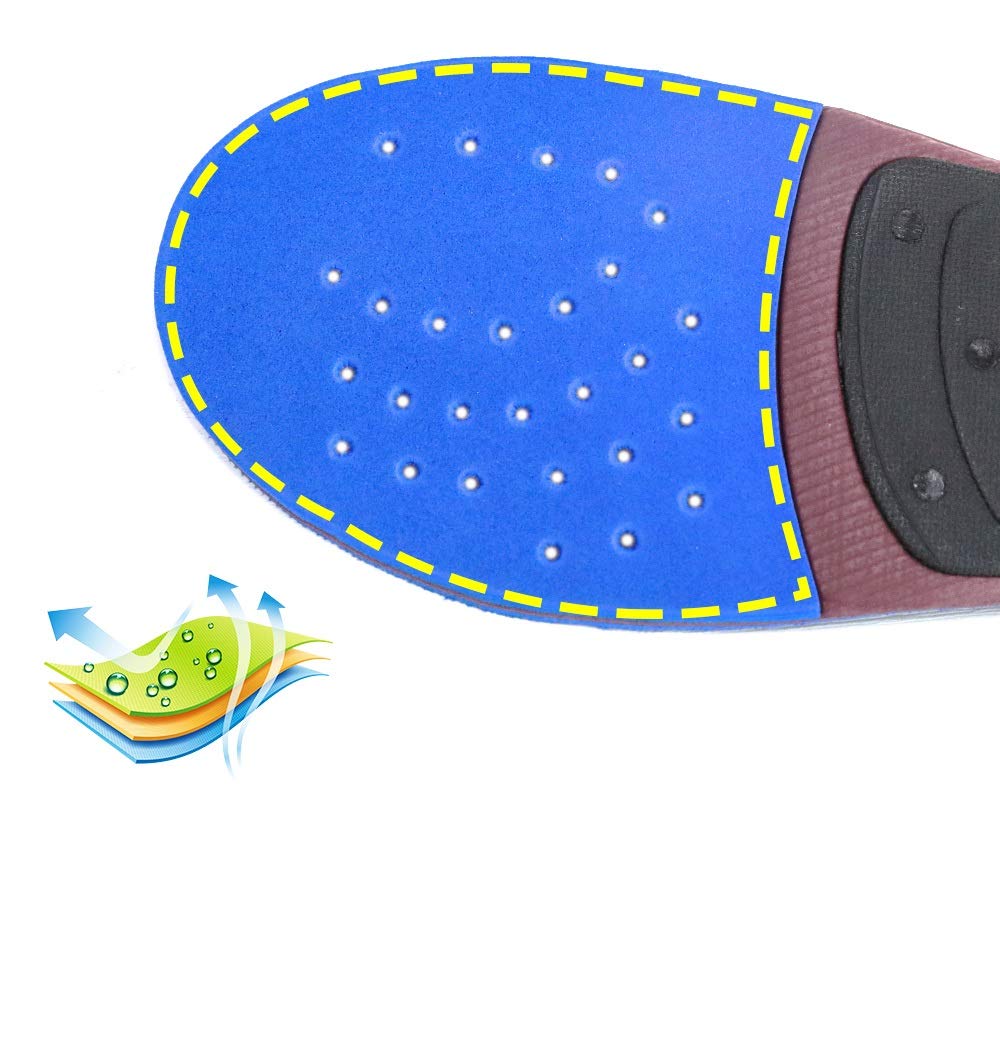 EDDGE Solette for Scarpe Plantari Plantari Inserto Ortopedico Piedi Piatti lievi/moderati Soletta Plantare Fascite al Tallone Uomo Donna (Size : 270mm)