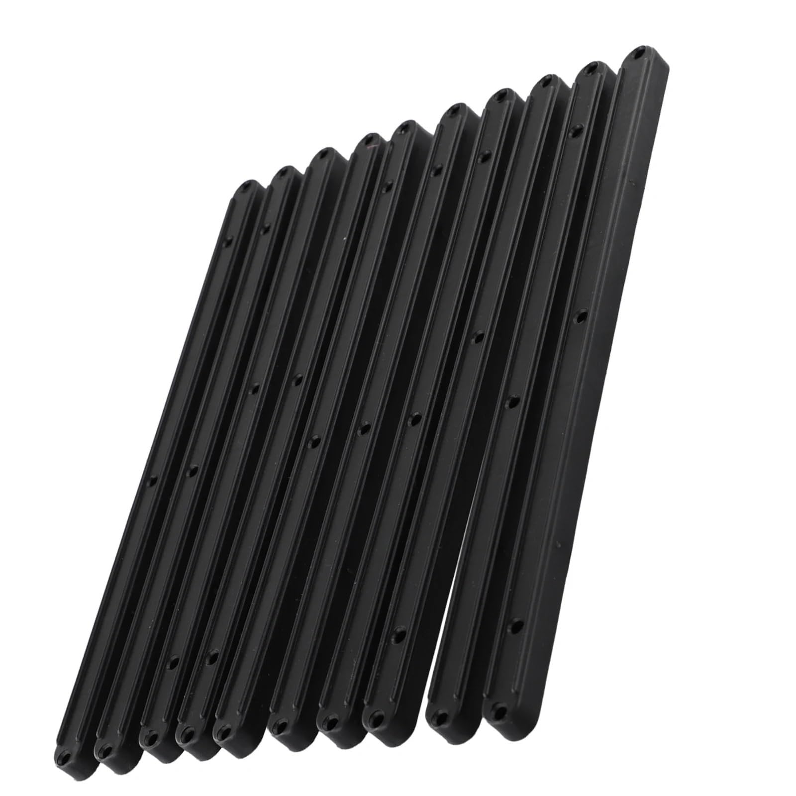 Ppqiru Black 10Pcs Draw Rail Plastic Drawer Slides For Cabinet Cupboard Runners 235/298Mm Replacement Parts For Cabinet Drawer(,298Mm)