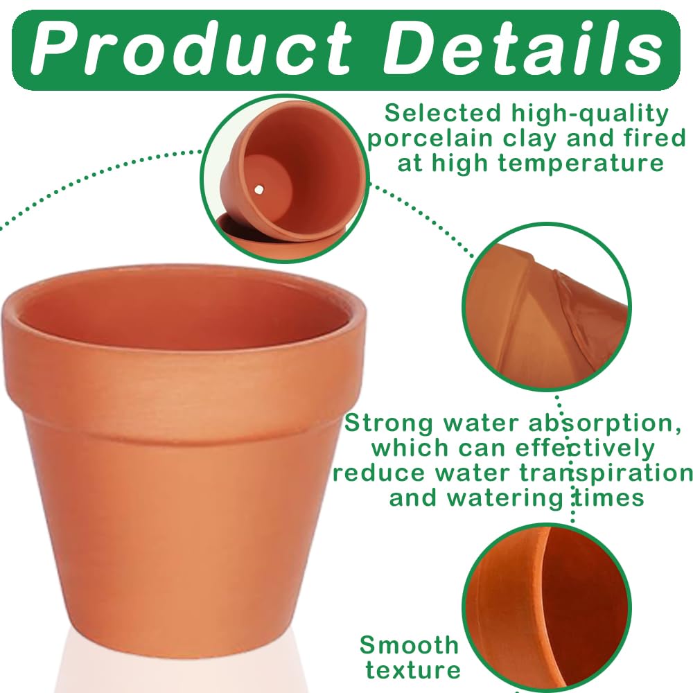 Pack 12 Macetas Terracota 7x6 Cm | Mini Macetas Para Cactus Y Suculentas | Barro Cocido Con Drenaje | Reutilizables