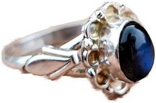 Natural Labradorite Ring, Oval ~ Gemstone Ring, Labradorite Jewelry, December Birthstone Ring, Healing Ring, Blue Flash Ring, Handmade Gemstone Jewelry, 925 Sterling Sliver Plated, Best Gifts Forever, Boho Ring, Daily Wear Ring, Engagement Ring