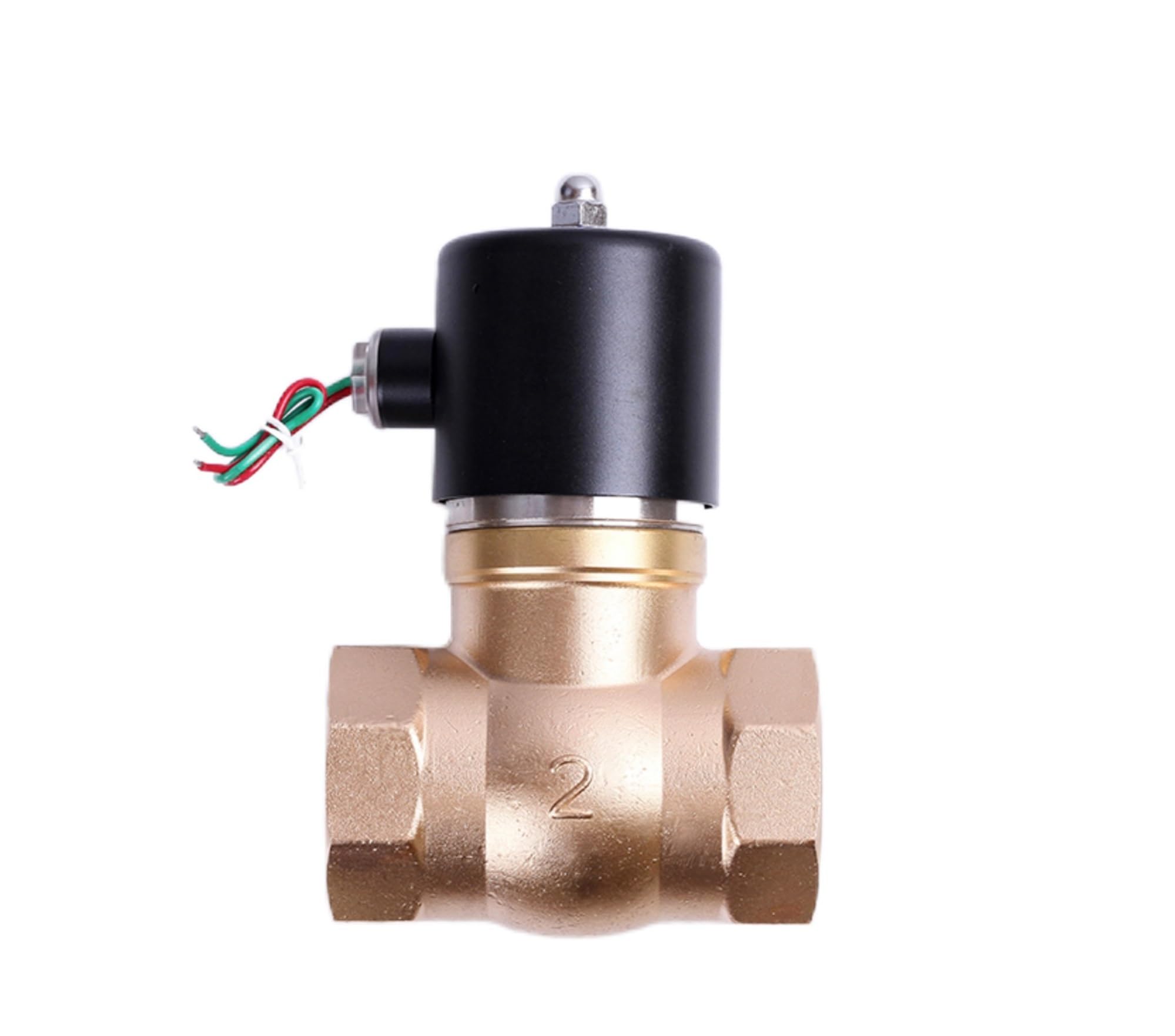 Huuoqiwy Onesize 1 Inch Brass Normally Closed Solenoid Valve 220V 24V 200 Degree High Temperature Steam Solenoid Valve(Ac220)