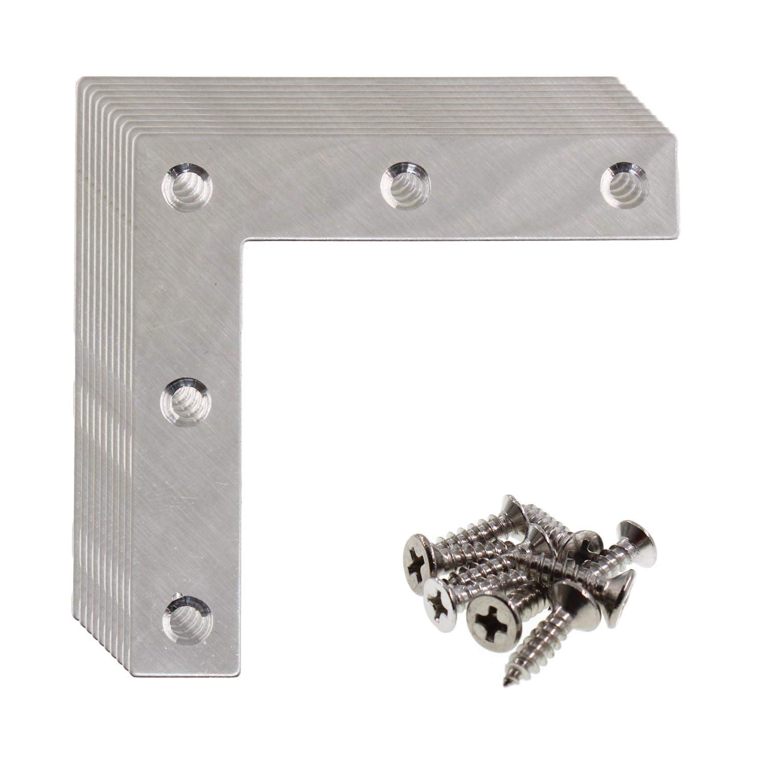 Stainless Steel Corner Braces - 10 Pack -7 Stainless Steel Corner Braces - 10 Pack -7