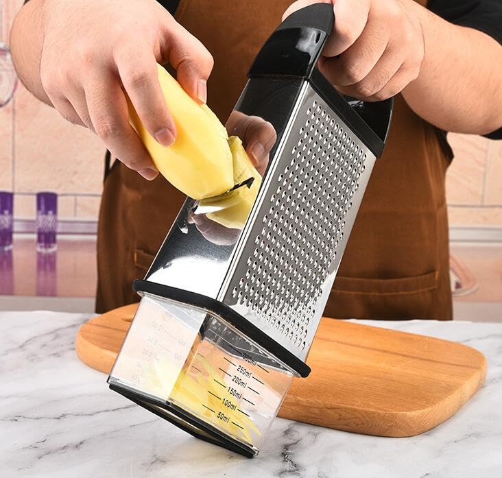 Rallador de queso de acero inoxidable con contenedor miniatura 6